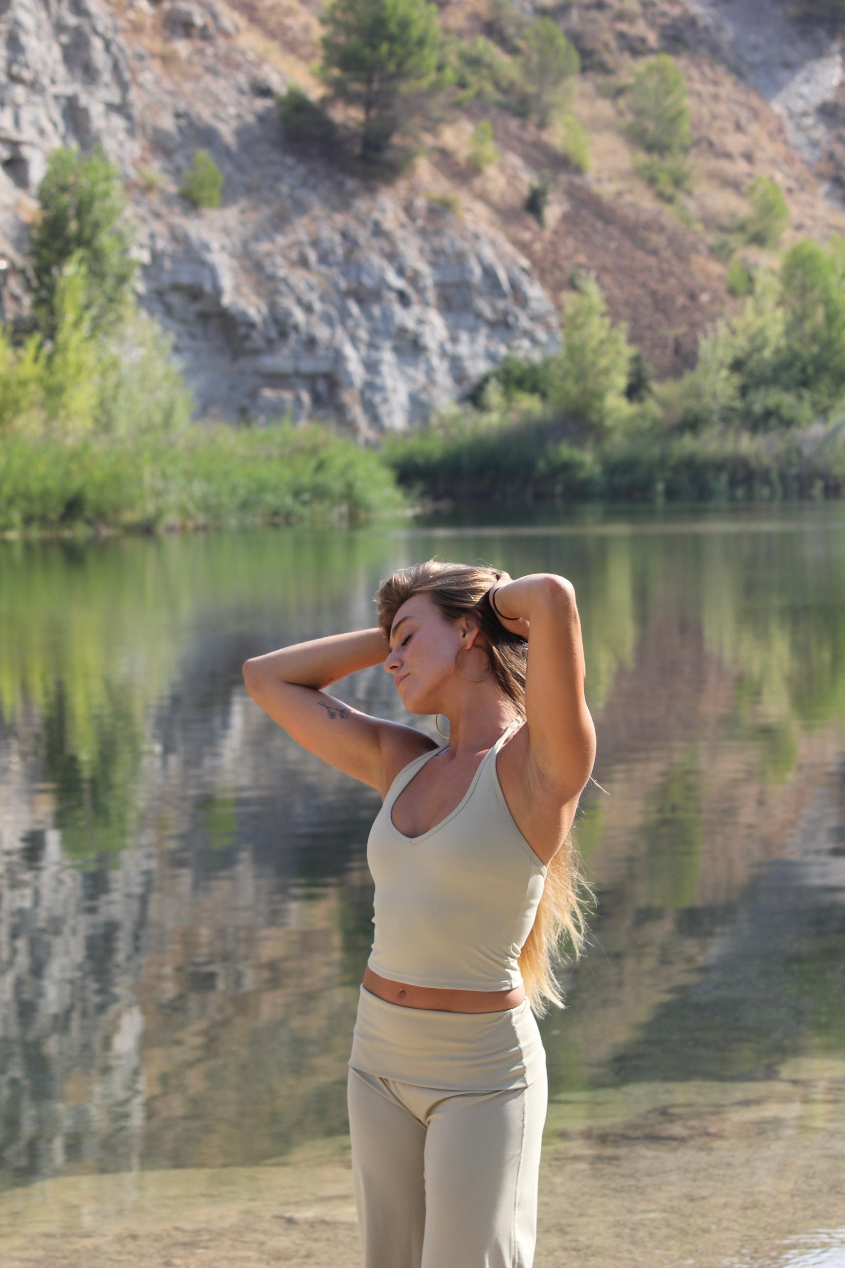 Salty Halter Top Sage