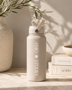 Recycled stainless steel thermal bottle