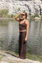 Salty Halter Top Coffe
