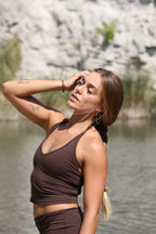Salty Halter Top Coffe